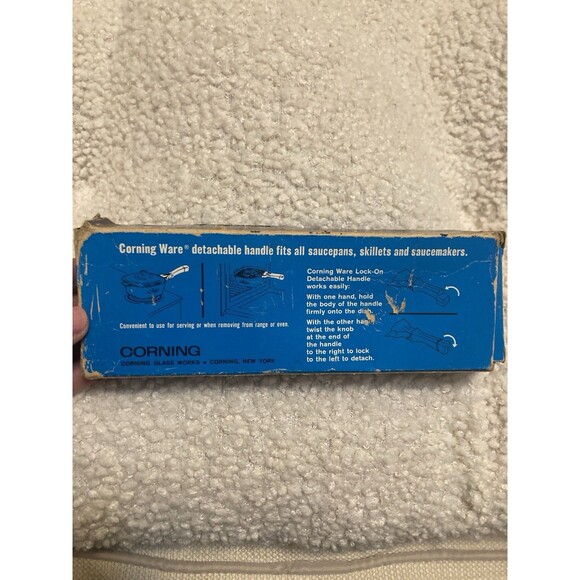 Corning Ware Detachable Handle With Box P10HG Vtg Tool Casserole Dish Skillets - Picture 3 of 12